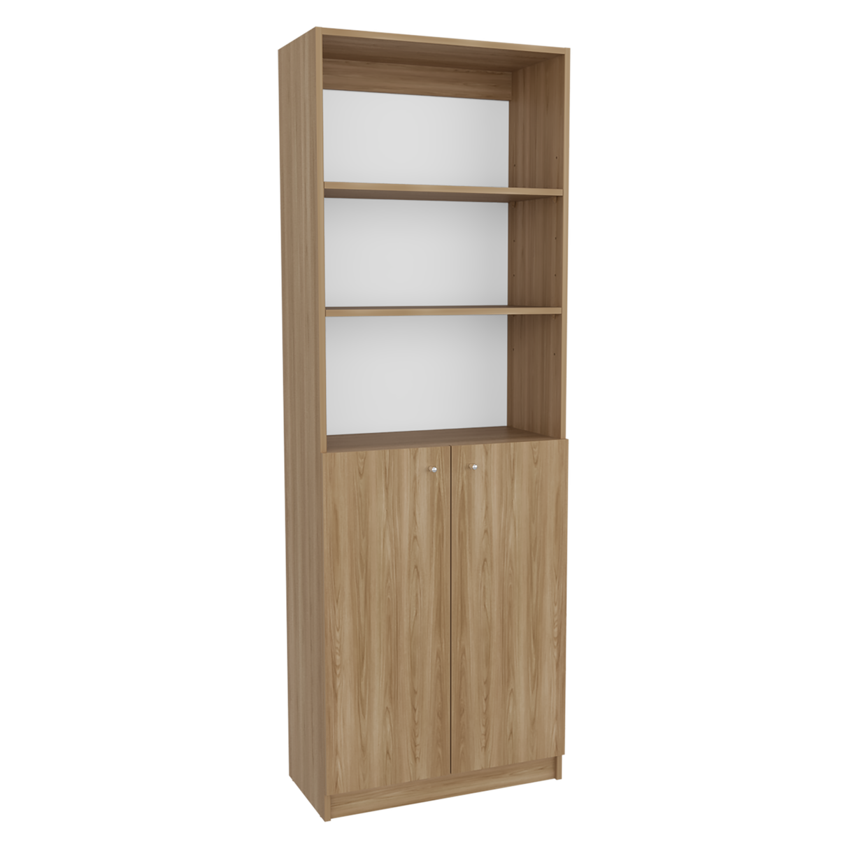 Estantería Home Fresno Europeo y Blanco 62.8x180.6cm Rectangular con Cinco Compartimientos - BIBLIOTECAS Y ESTANTERIAS | Bylmo