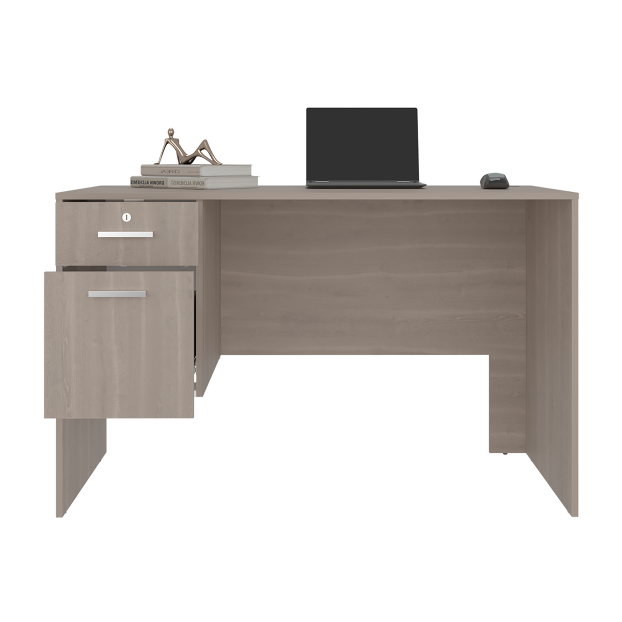 Escritorio Millier Bardolino 120x75cm con Dos Cajones y con Organizador de Libros - ESCRITORIOS | Bylmo