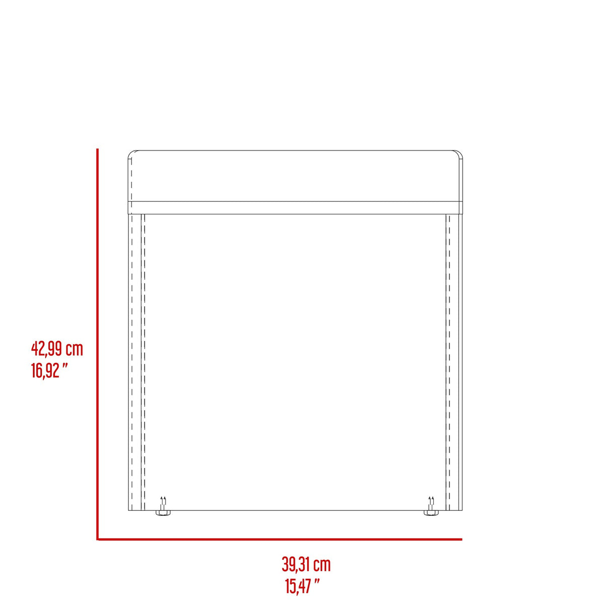 Mesa de Centro Lucien Nogal 80x45cm con Dos Asientos y con Compartimiento - MESAS DE CENTRO | Bylmo