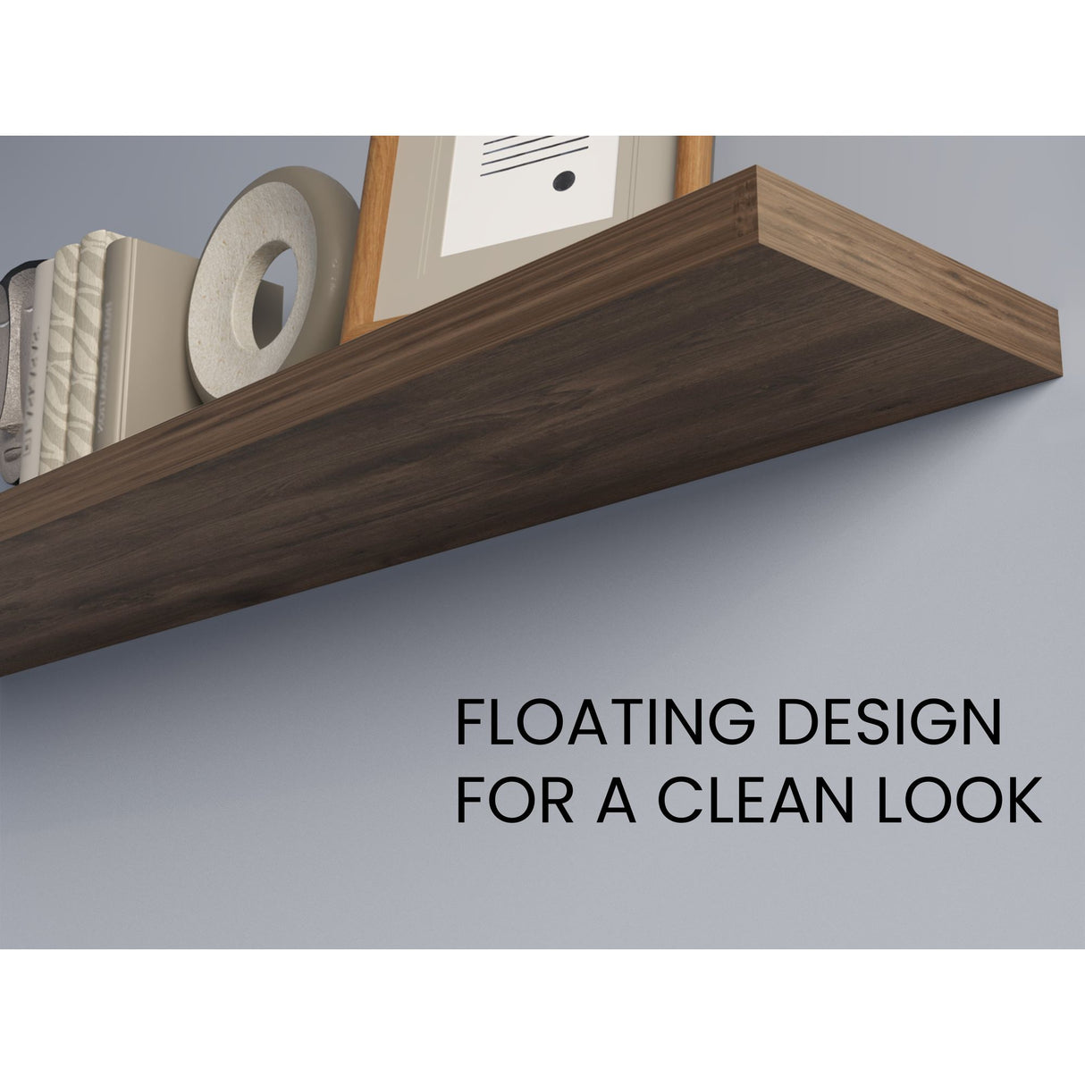 Set de 2 Repisas Bellota 120x3.8cm Flotante Rectangular - REPISAS | Bylmo