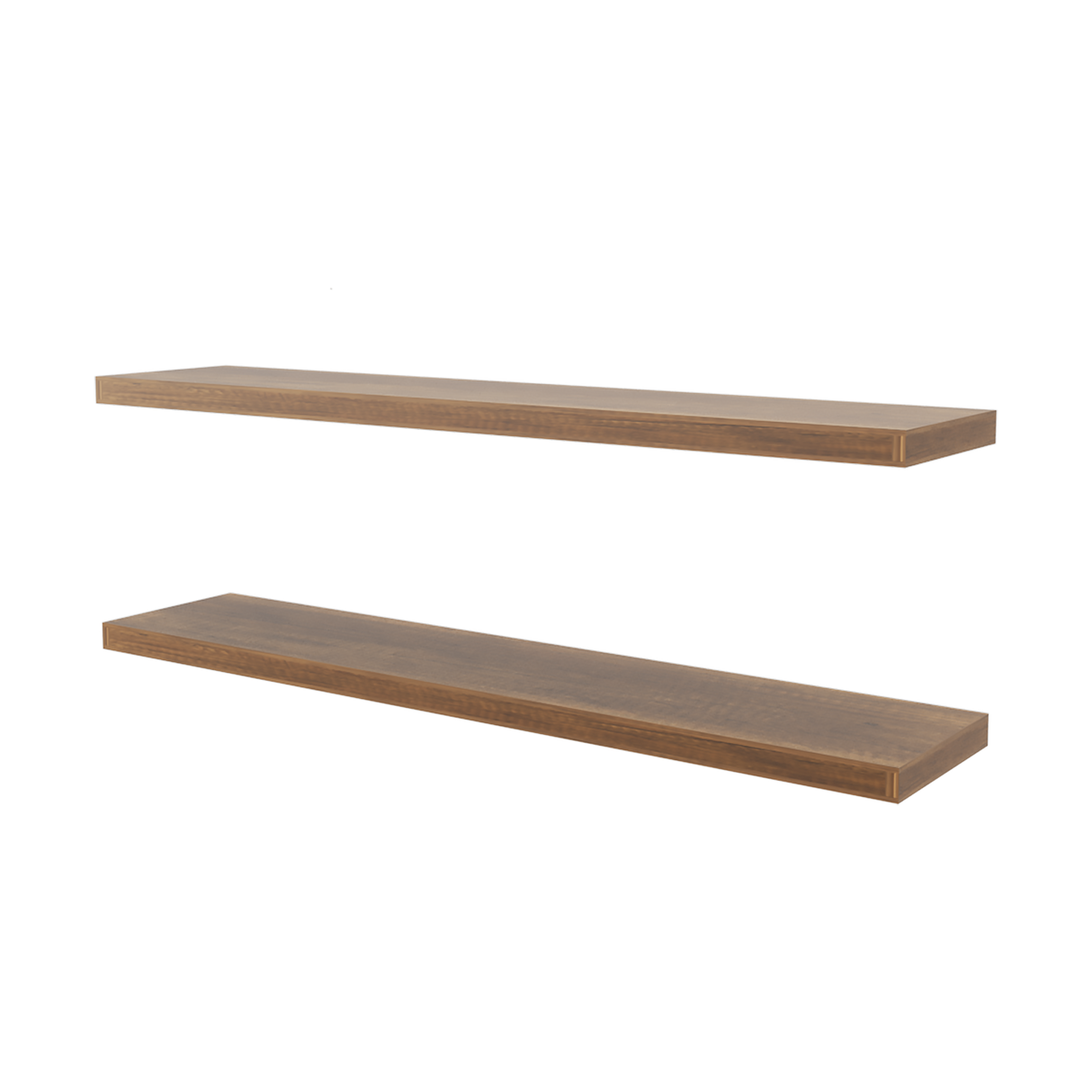 Set de 2 Repisas Caramelo 120x3.8cm Flotante Rectangular - REPISAS | Bylmo