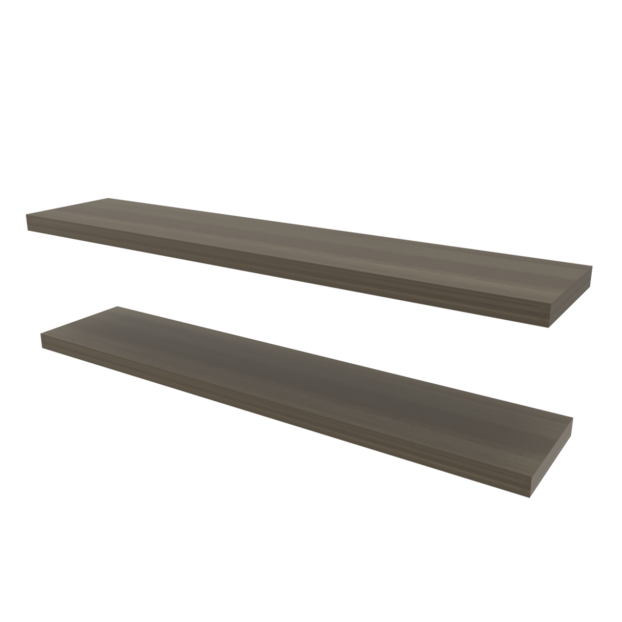 Set de 2 Repisas Olivo 120x3.8cm Flotante Rectangular - REPISAS | Bylmo