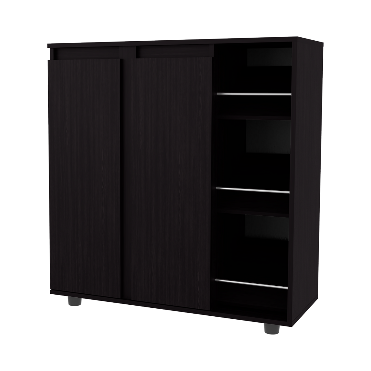 Zapatero Houck Wengue 86.5x91.5cm Horizontal para Nueve Pares y de Tres Niveles - ZAPATEROS | Bylmo