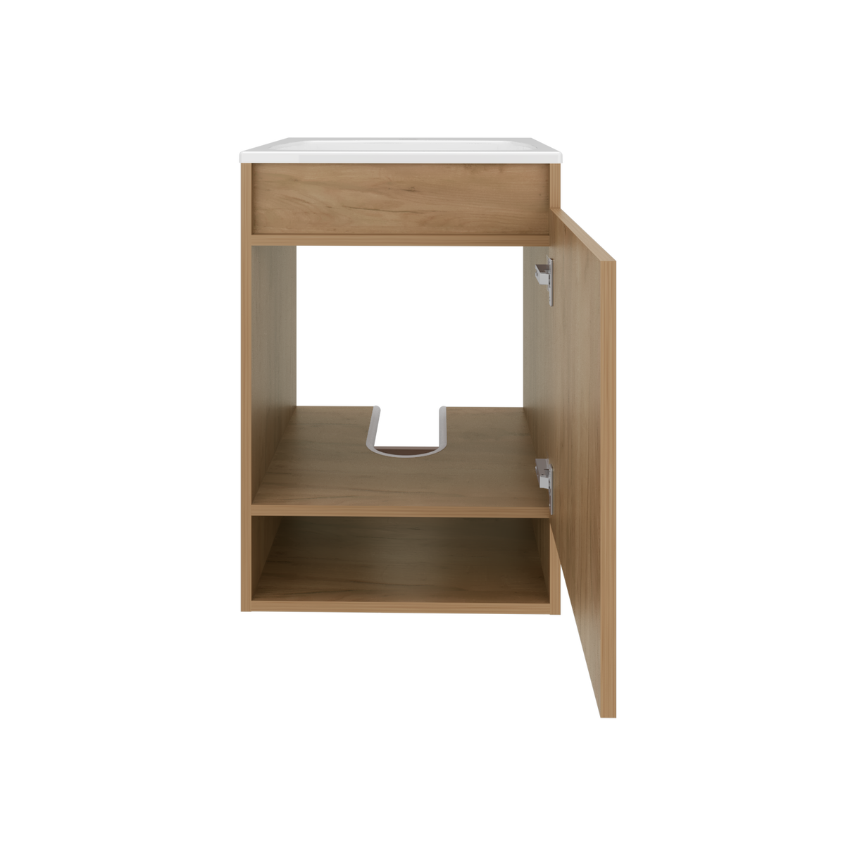 Mueble para Lavamanos Flotante Nissi Fresno Europeo 44.8x63cm Individual con Lavamanos - MUEBLES PARA LAVAMANOS | Bylmo