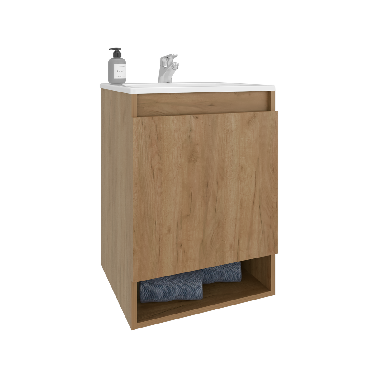 Mueble para Lavamanos Flotante Nissi Fresno Europeo 44.8x63cm Individual con Lavamanos - MUEBLES PARA LAVAMANOS | Bylmo