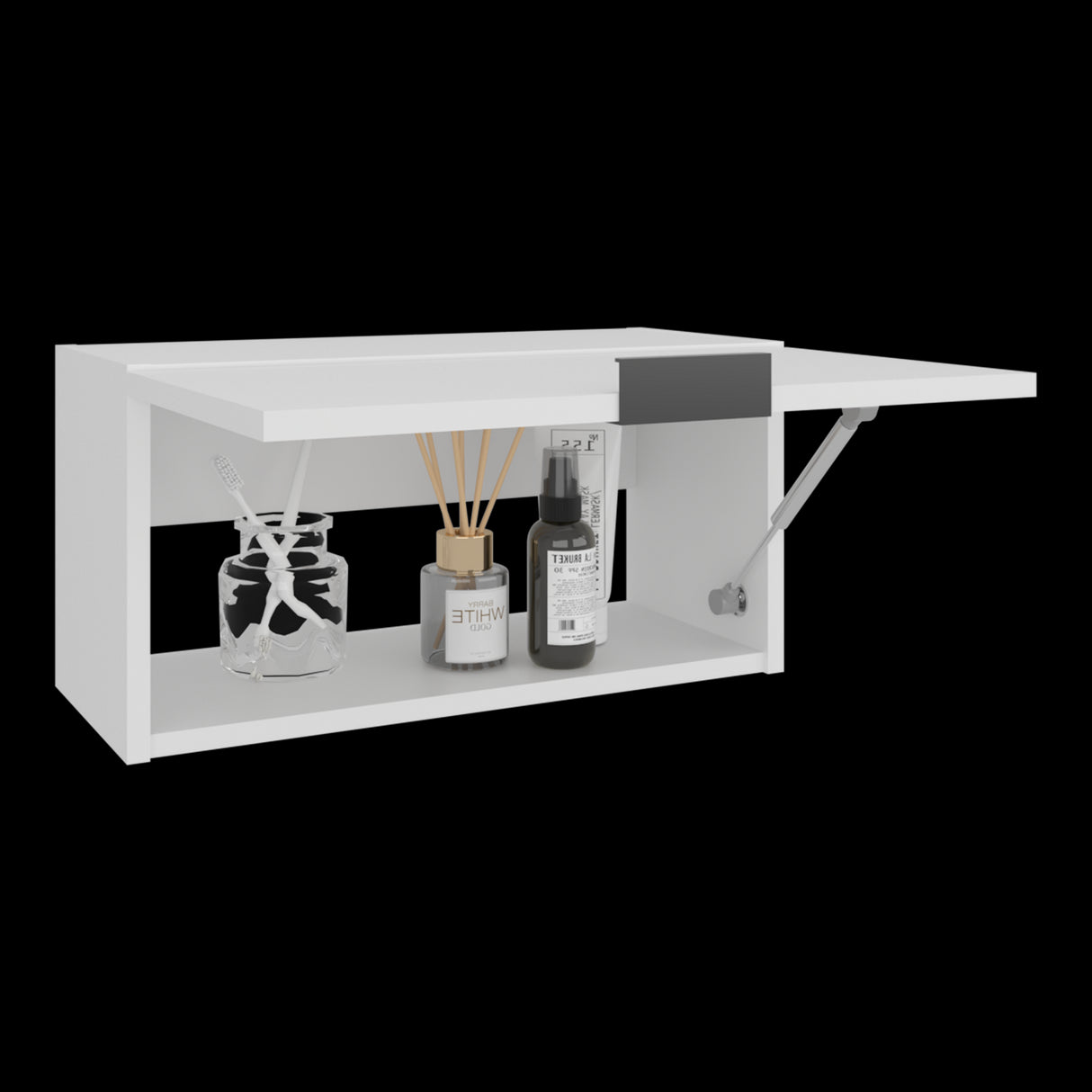 Armario de Aseo Elsah Blanco 50.7x25.1cm Con Una Puerta - MUEBLES DE ASEO Y ROPAS | Bylmo