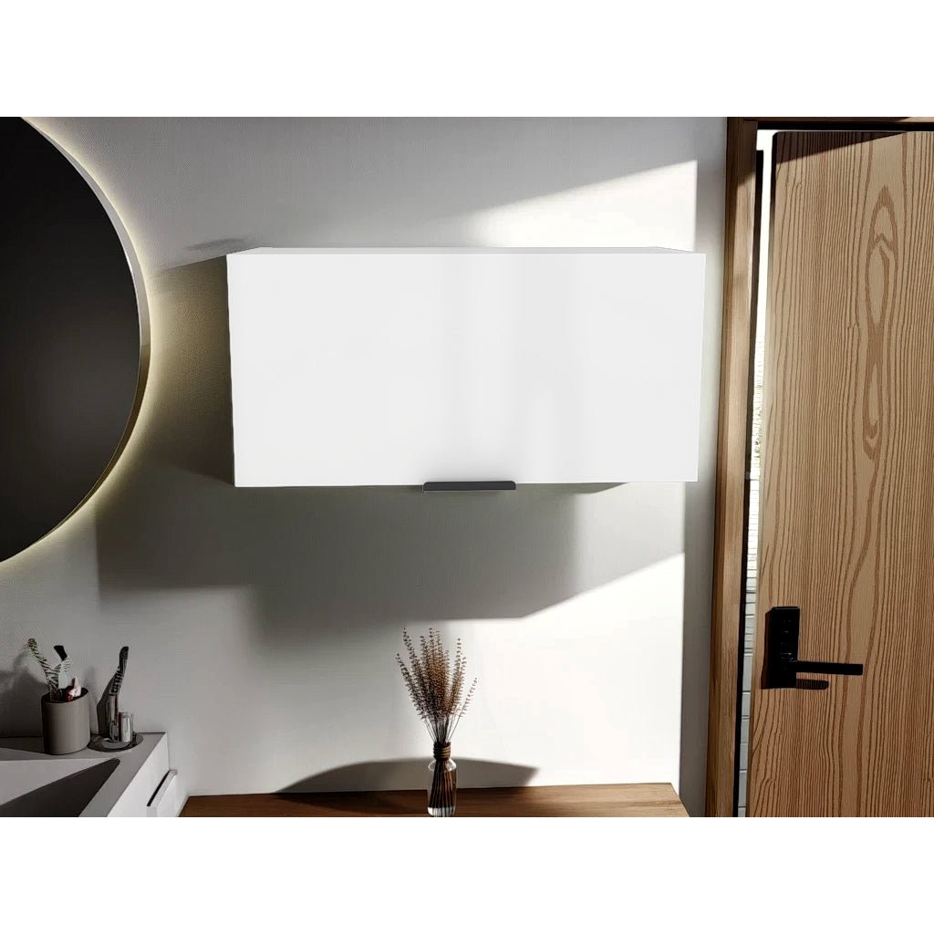 Armario de Aseo Elsah Blanco 50.7x25.1cm Con Una Puerta - MUEBLES DE ASEO Y ROPAS | Bylmo