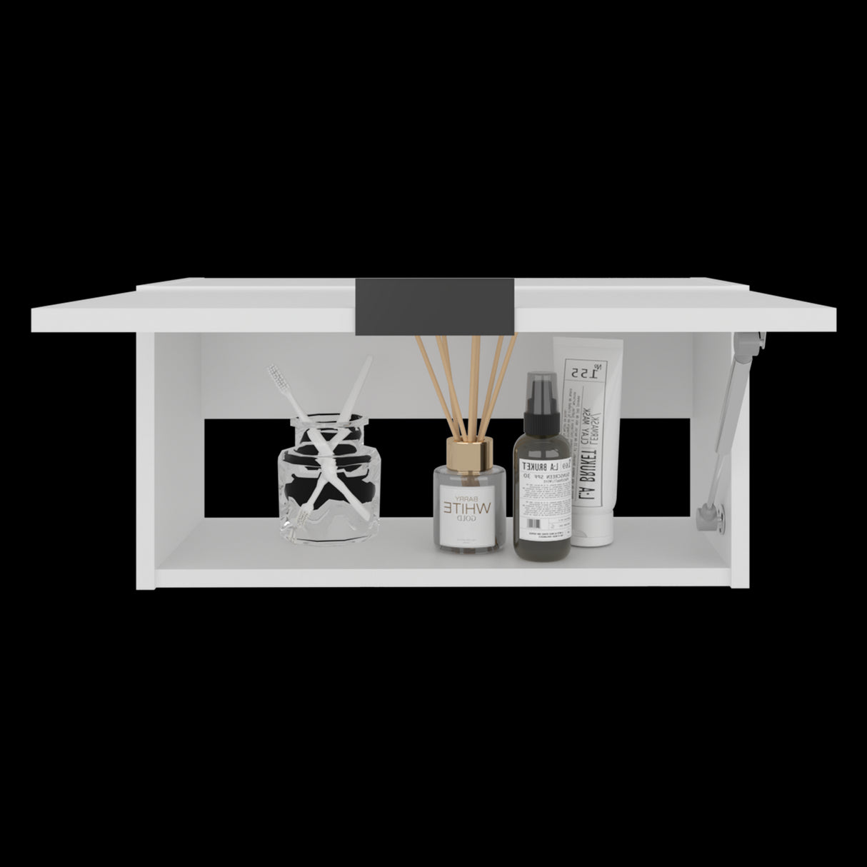 Armario de Aseo Elsah Blanco 50.7x25.1cm Con Una Puerta - MUEBLES DE ASEO Y ROPAS | Bylmo