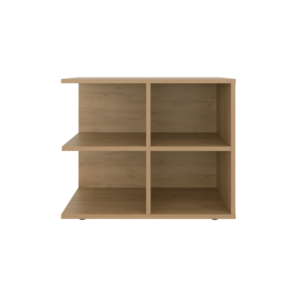 Mesa Auxiliar Royal Fresno Europeo 60x50cm Cuadrada con Cuatro Compartimientos - MESAS AUXILIARES | Bylmo