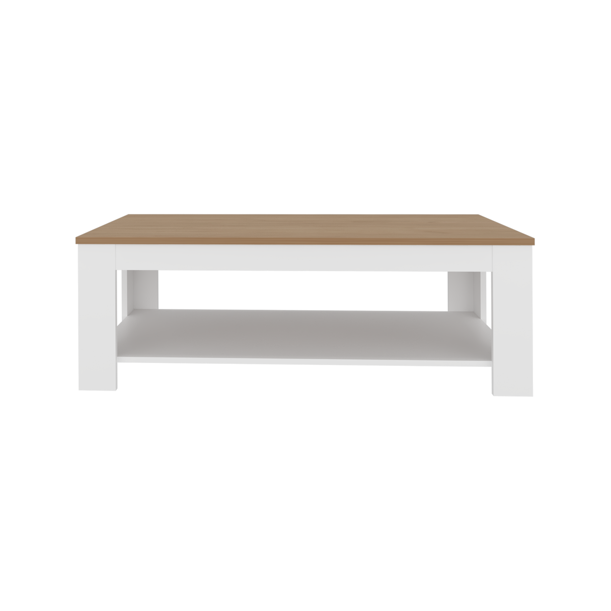 Mesa de Centro Cecil Blanco Fresno 120x41.2cm Rectangular con Patas - MESAS DE CENTRO | Bylmo