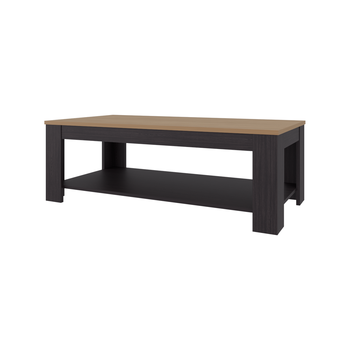Mesa de Centro Cecil Wengue Fresno 120x41.2cm Rectangular con Patas - MESAS DE CENTRO | Bylmo