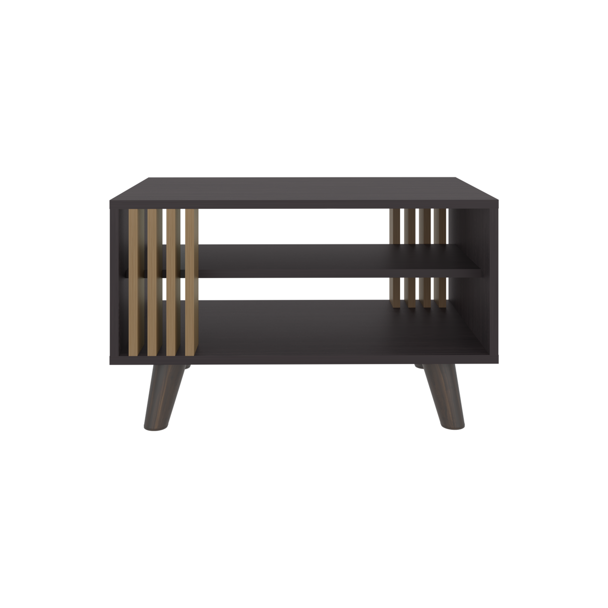 Mesa de Centro Shawnee Wengue Fresno 66.3x40cm Rectangular con Patas - MESAS DE CENTRO | Bylmo