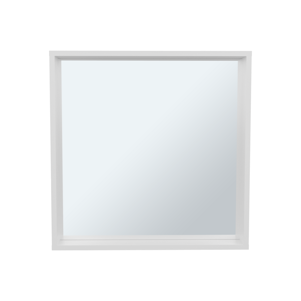 Gabinete de Baño Dakota Blanco 60x60cm Rectangular con Espejo y con Una Puerta - GABINETES DE BANHO | Bylmo