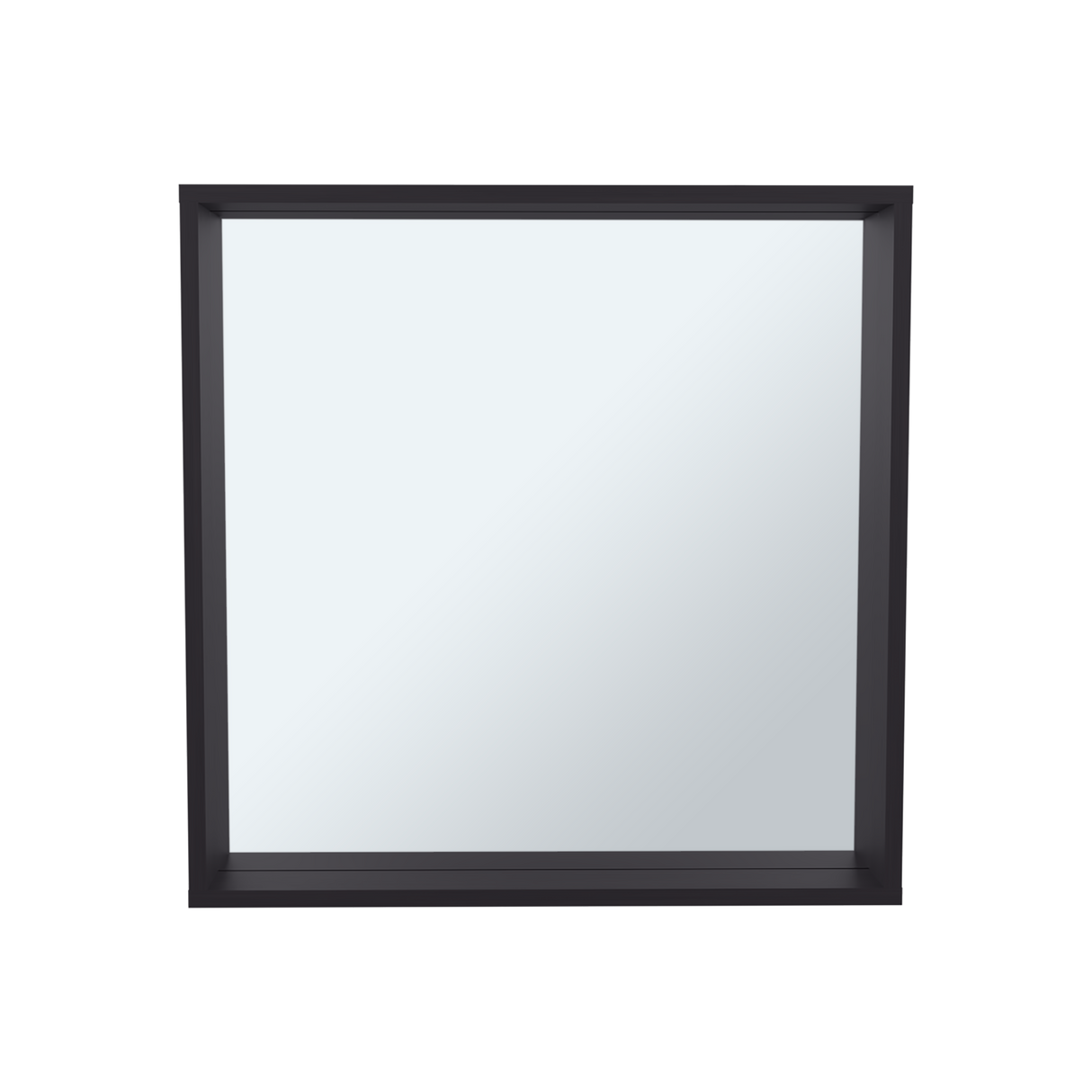 Gabinete de Baño Dakota Wengue 60x60cm Rectangular con Espejo y sin Puertas - GABINETES DE BANHO | Bylmo