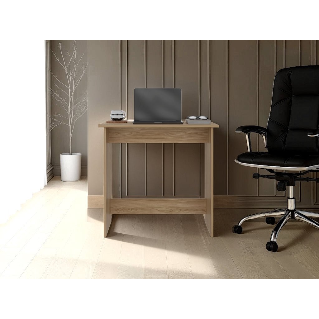 Escritorio Ben Eco Blanco Fresno 80x75.6cm sin Cajones - ESCRITORIOS | Bylmo