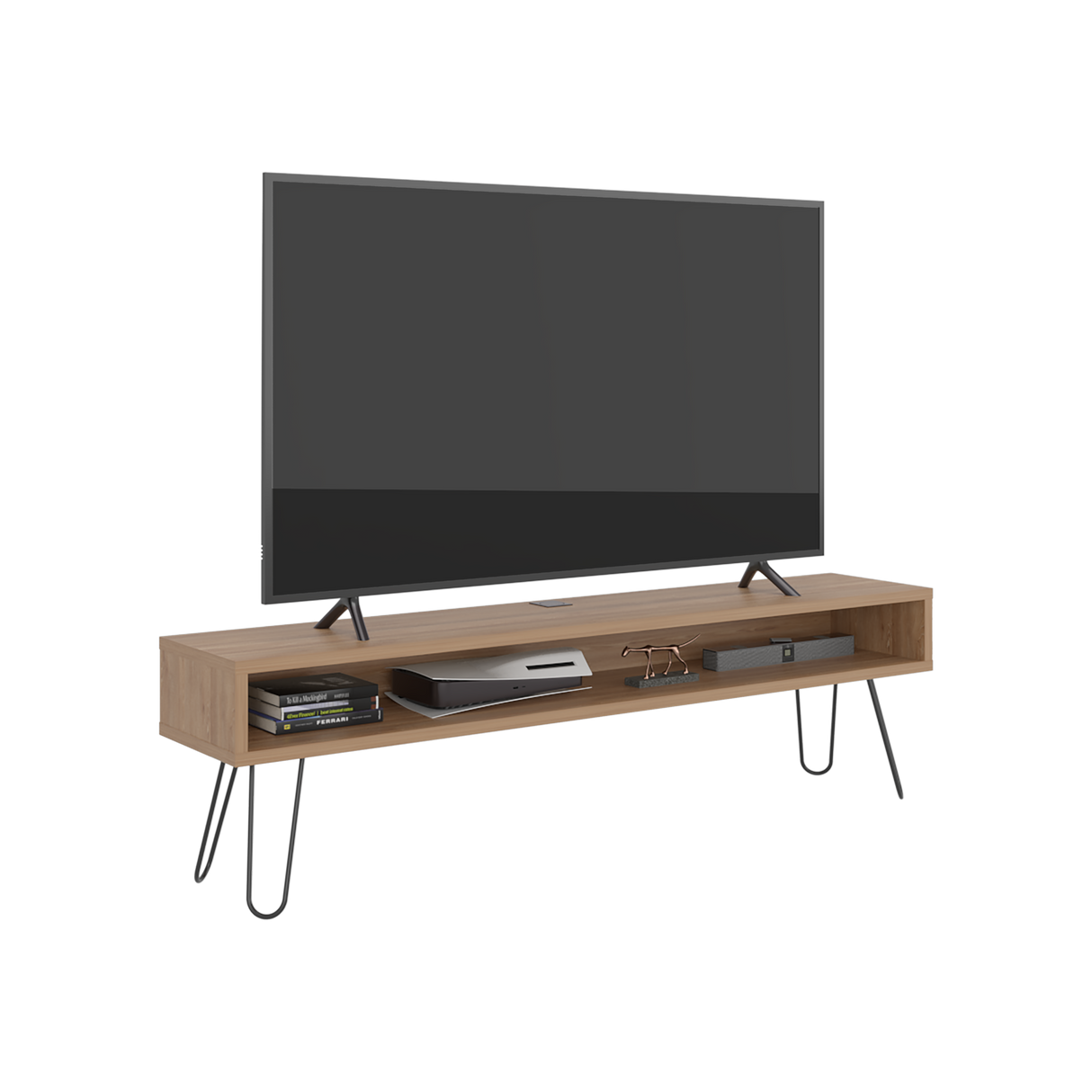 Rack de TV Luft Miel 180x49.5cm para TV Hasta 75" Pulgadas con Un Compartimiento - MUEBLES DE TV | Bylmo