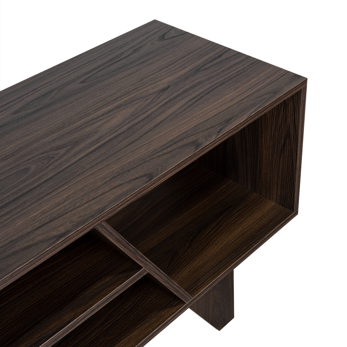 Rack de TV Pisa Nogal y Toquilla 150x53.6cm para TV Hasta 65" Pulgadas con Cuatro Compartimientos - MUEBLES DE TV | Bylmo