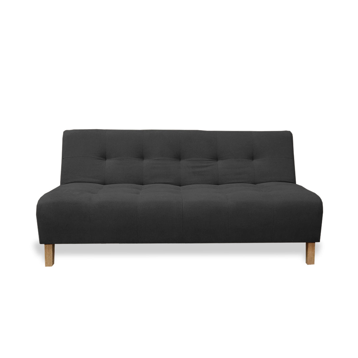 Sofacama Egli Negro 180x94cm de Tres Puestos Reclinable Antifluido y sin Apoya Brazos - SOFAS Y POLTRONAS | Bylmo