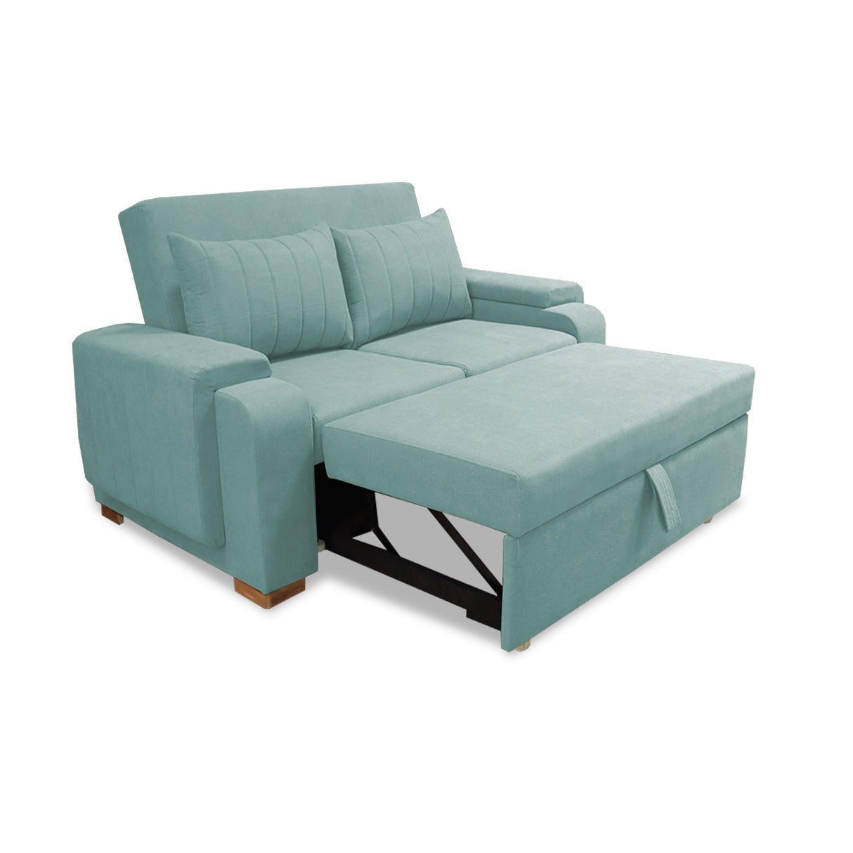 Sofacama Hartmann Menta 180x94cm de Dos Puestos Reclinable Antifluido y con Apoya Brazos - SOFAS Y POLTRONAS | Bylmo