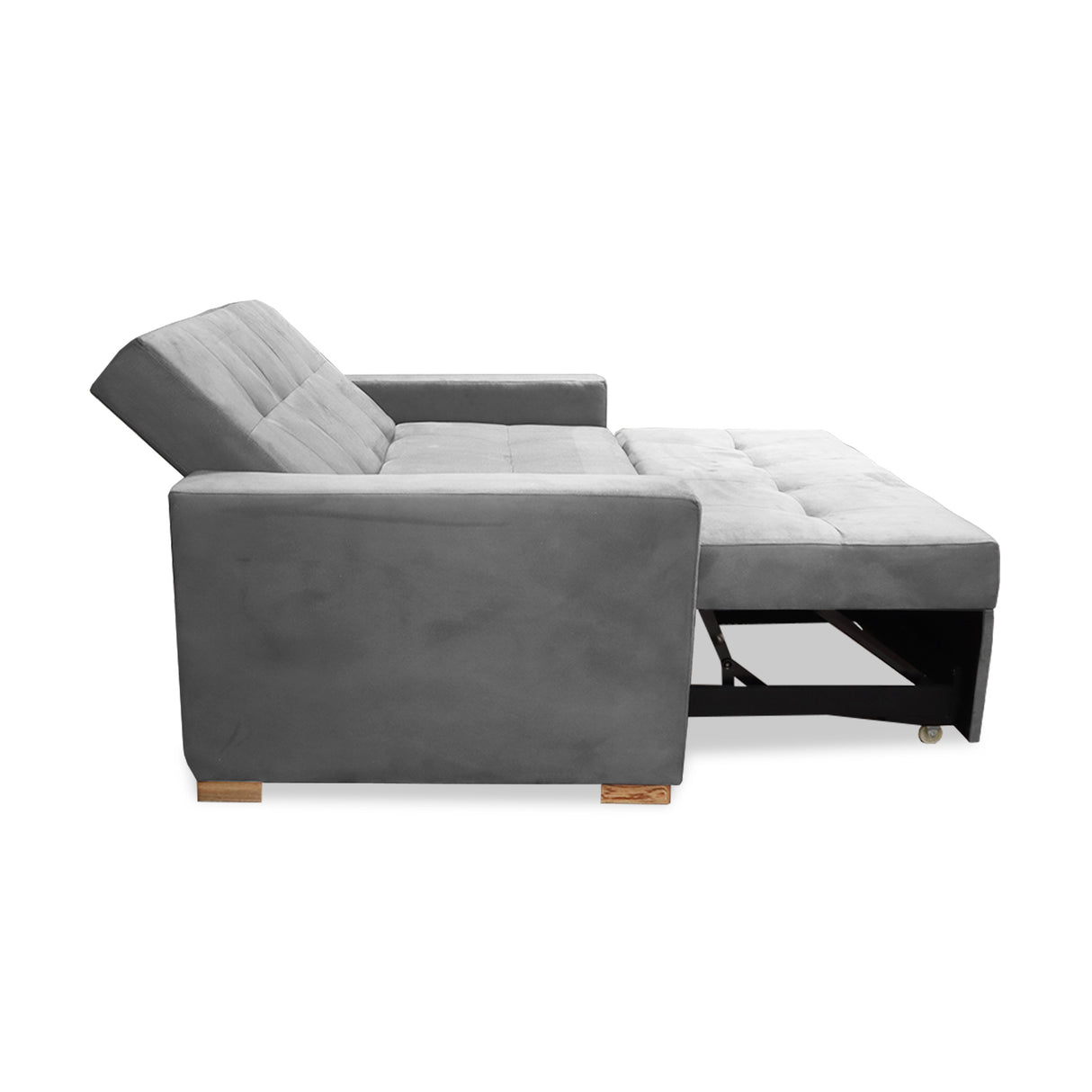 Sofacama Atalanta Plata 150x94cm de Dos Puestos Reclinable Antifluido y sin Apoya Brazos - SOFAS Y POLTRONAS | Bylmo