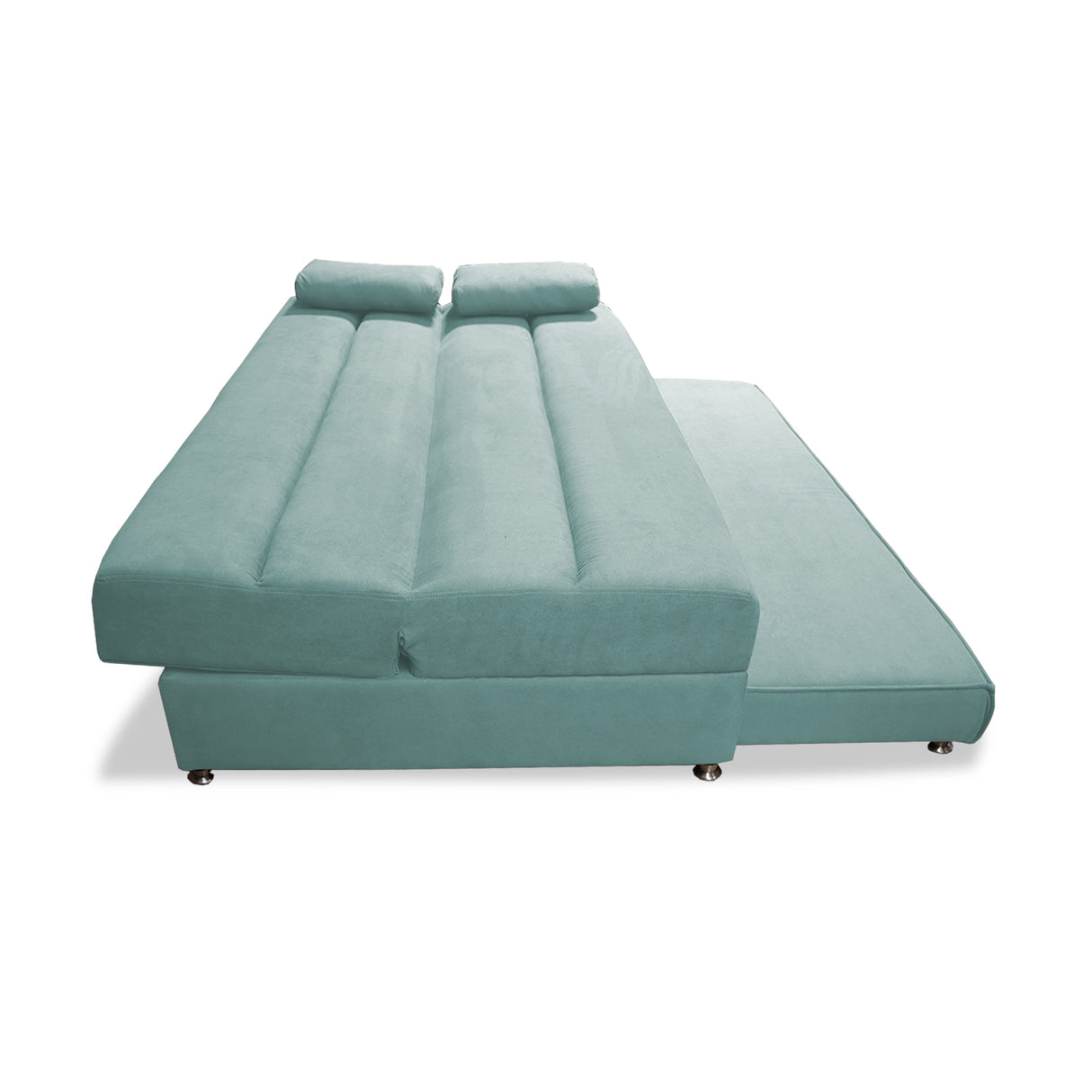 Sofacama Ferreira Menta 190x95cm de Tres Puestos Reclinable Antifluido y sin Apoya Brazos - SOFAS Y POLTRONAS | Bylmo