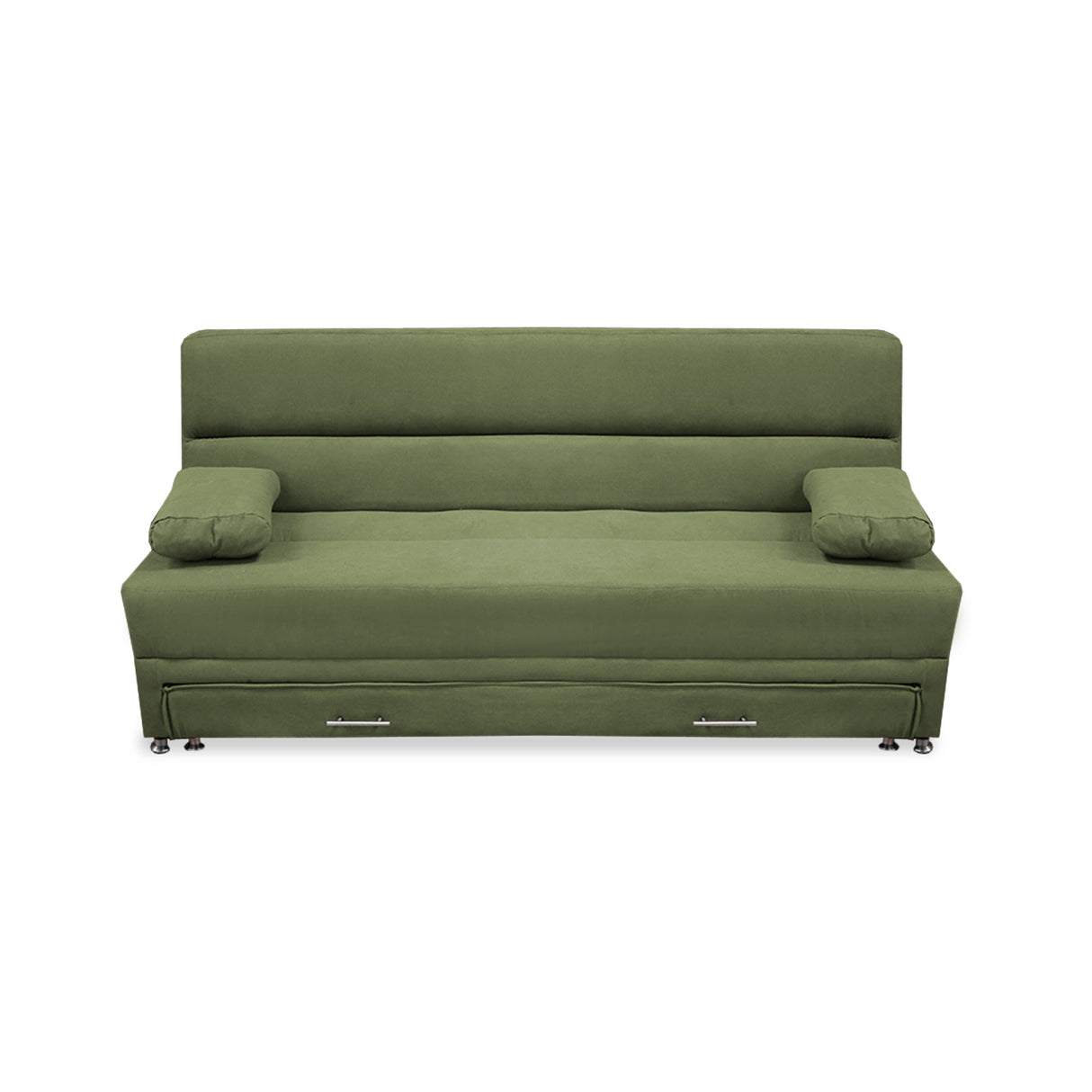 Sofacama Ferreira Verde 190x95cm de Tres Puestos Reclinable Antifluido y sin Apoya Brazos - SOFAS Y POLTRONAS | Bylmo