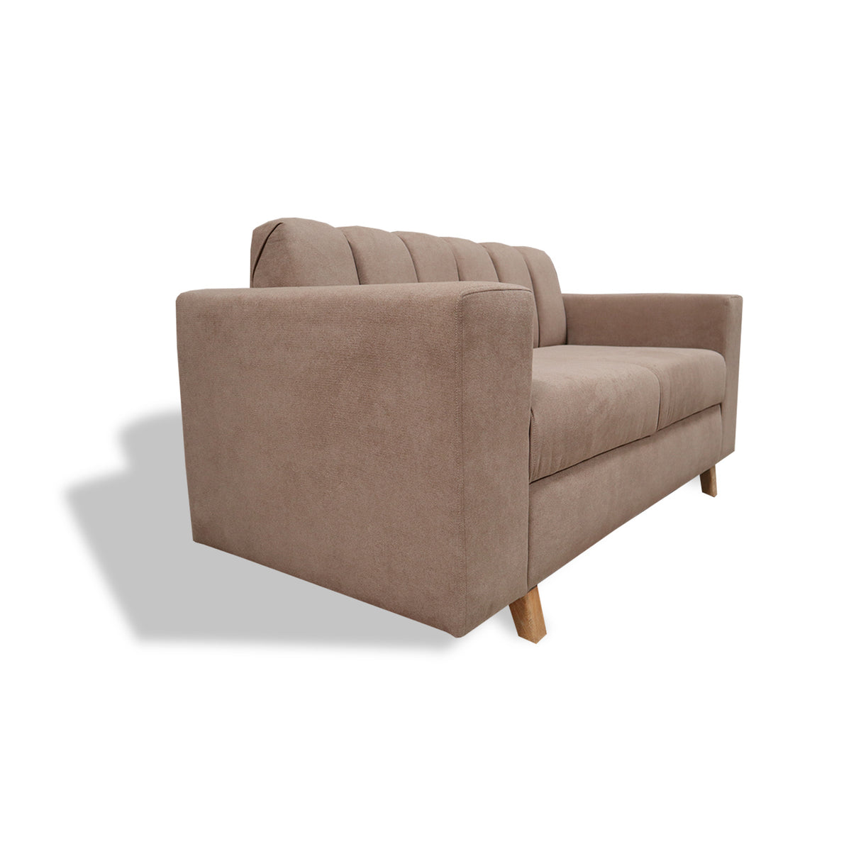 Sofá Noah Camel 150x85cm de Dos Puestos Reclinable Antifluido y sin Apoya Brazos - SOFAS Y POLTRONAS | Bylmo