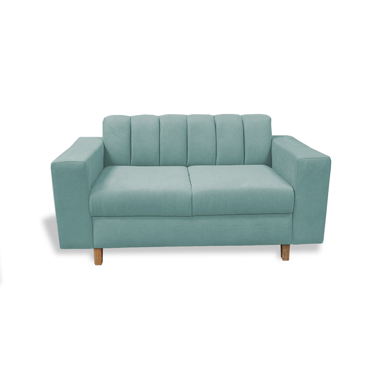 Sofá Noah Menta 150x85cm de Dos Puestos Reclinable Antifluido y sin Apoya Brazos - SOFAS Y POLTRONAS | Bylmo
