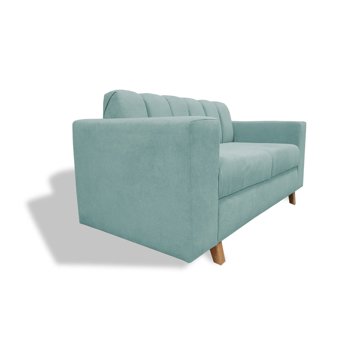 Sofá Noah Menta 150x85cm de Dos Puestos Reclinable Antifluido y sin Apoya Brazos - SOFAS Y POLTRONAS | Bylmo
