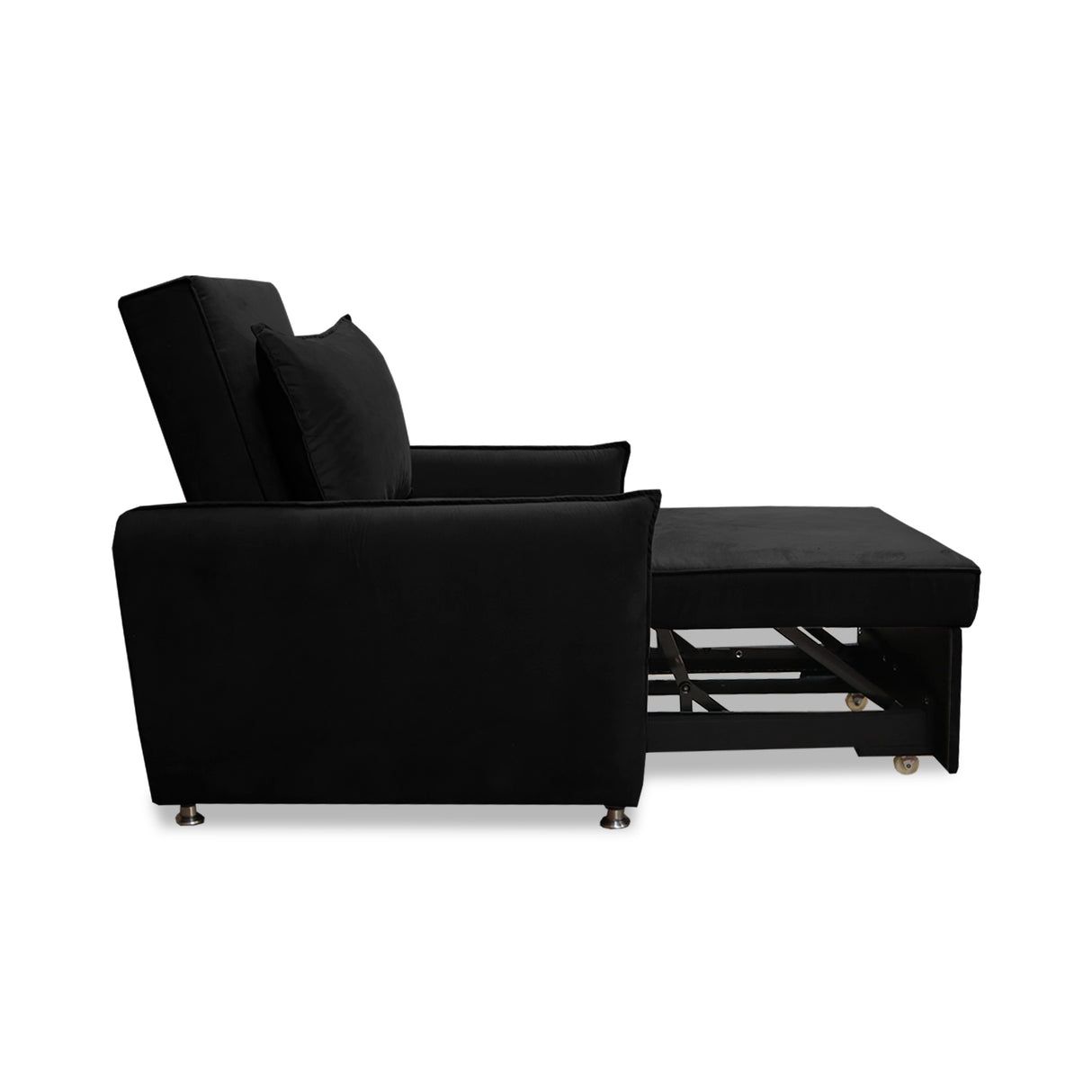 Silla Multipropósito Napoli Negro 75x94cm de Un Puesto Reclinable Antifluido y sin Apoya Brazos - SOFAS Y POLTRONAS | Bylmo