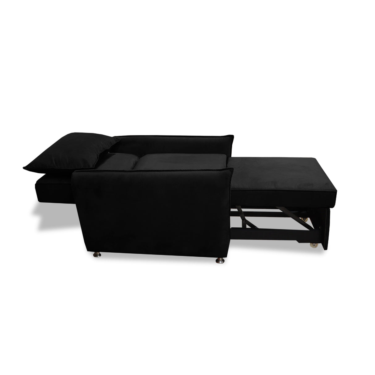 Silla Multipropósito Napoli Negro 75x94cm de Un Puesto Reclinable Antifluido y sin Apoya Brazos - SOFAS Y POLTRONAS | Bylmo