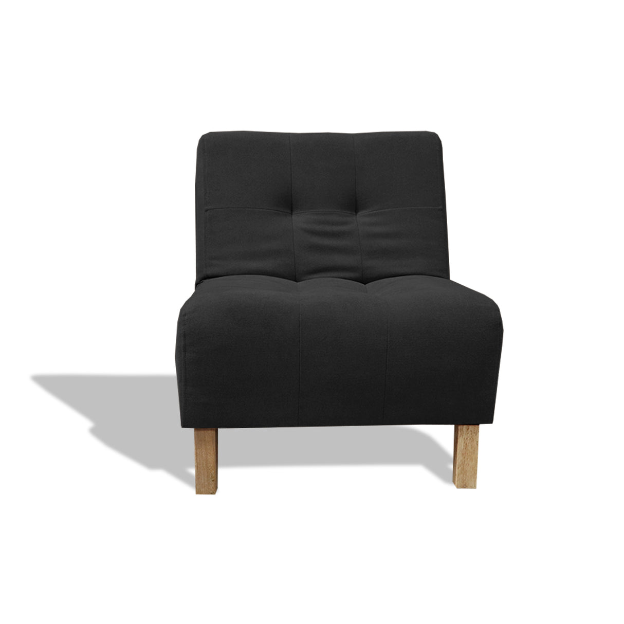 Poltrona Egli Negro 70x94cm de Un Puesto Reclinable Antifluido y sin Apoya Brazos - SOFAS Y POLTRONAS | Bylmo