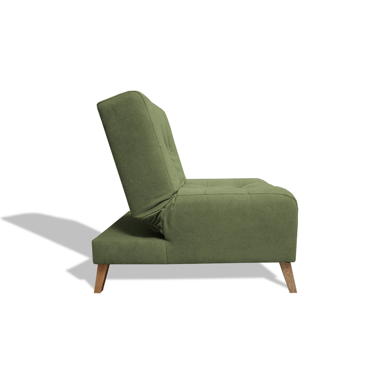 Poltrona Egli Verde 70x94cm de Un Puesto Reclinable Antifluido y sin Apoya Brazos - SOFAS Y POLTRONAS | Bylmo