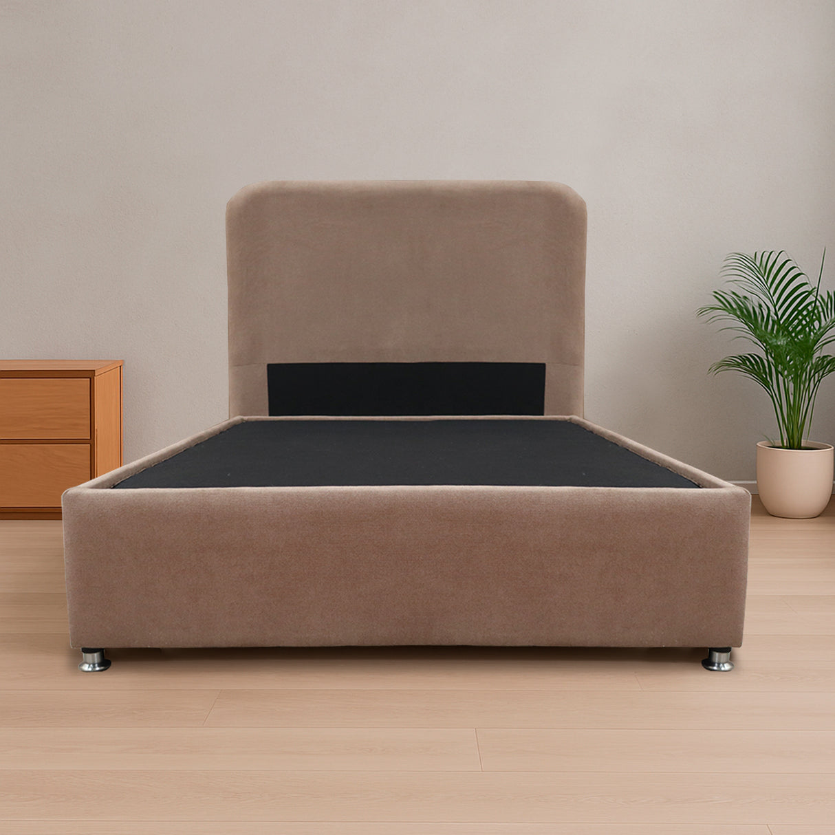 Combo Base Cama y Cabecero Comfort Camel para Cama Semidoble 120 X 190 Cm con Patas - CAMAS | Bylmo