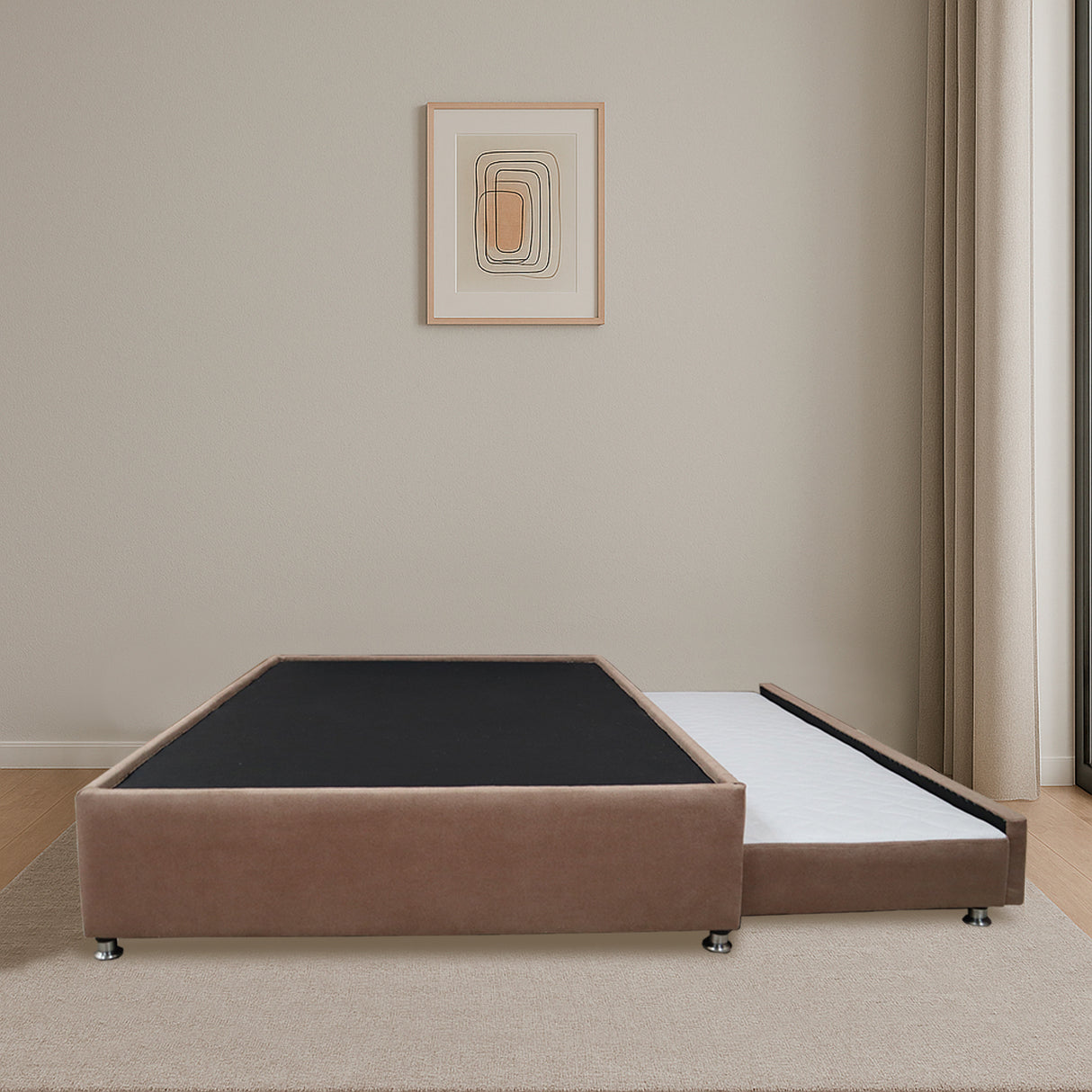 Cama Tarima Nido Comfort Camel para Cama Semidoble 120 X 190 Cm con Patas - CAMAS | Bylmo