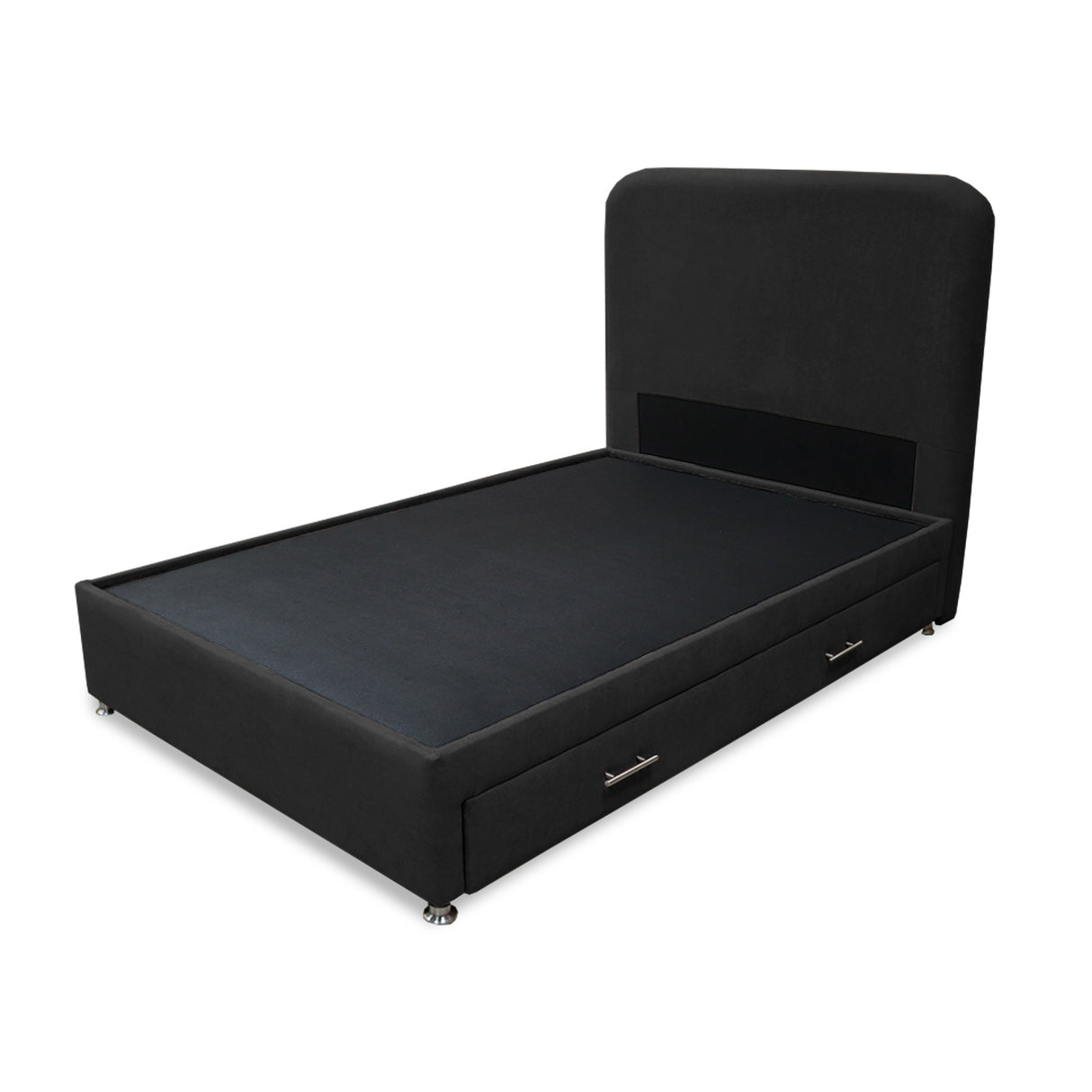 Combo Cama Tarima Nido y Cabecero Comfort Negro para Cama Semidoble 120 X 190 Cm con Patas - CAMAS | Bylmo