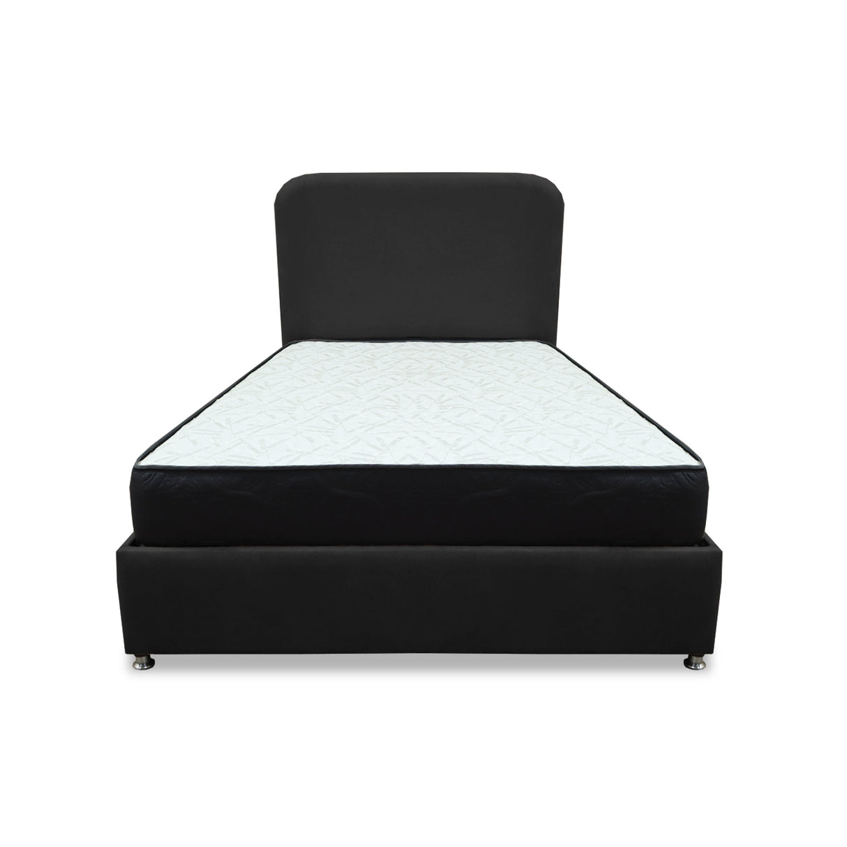 Combo Base Cama y Colchón Comfort Negro para Cama Sencilla 100 X 190 Cm con Patas - CAMAS | Bylmo