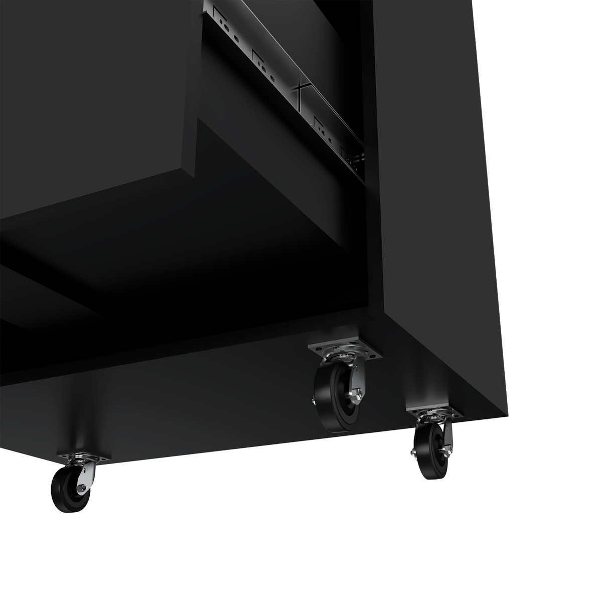 Archivador Wengue 52.8x20.9cm Oficio con Tres Cajones y con Ruedas - ARCHIVADORES | Bylmo