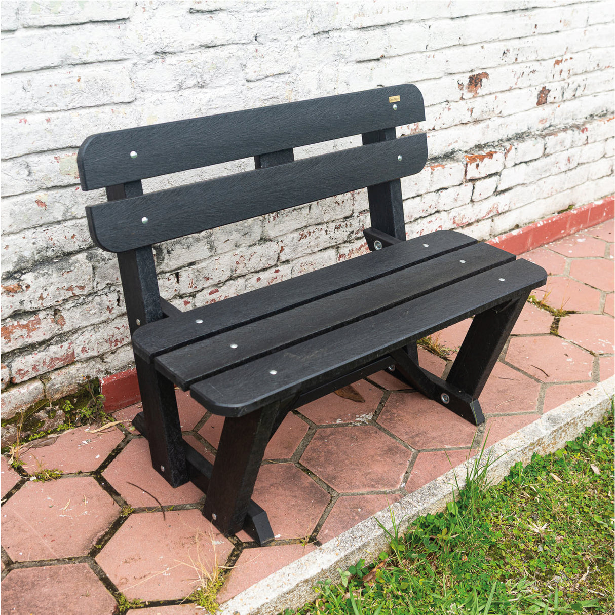 Banca Begonia Negro 100x80cm sin Apoyabrazos - SILLAS DE EXTERIOR | Bylmo