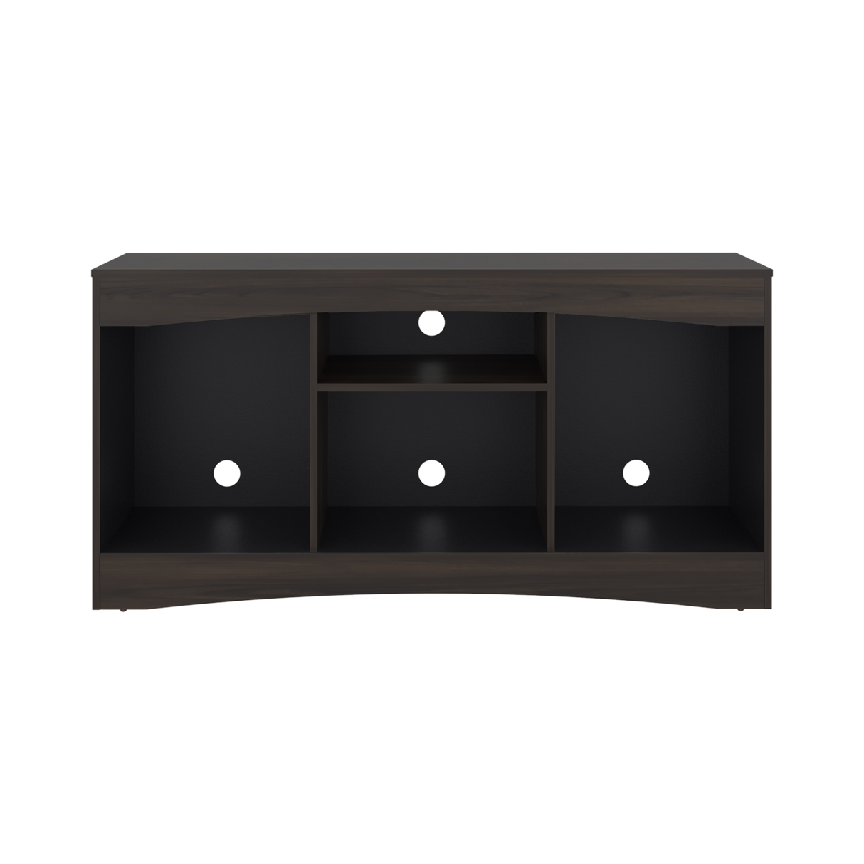 Mesa para TV Fiorenzi Nogal y Wengue 139.2x70cm Para TV Hasta 55" Pulgadas con Tres Compartimientos - MUEBLES DE TV | Bylmo