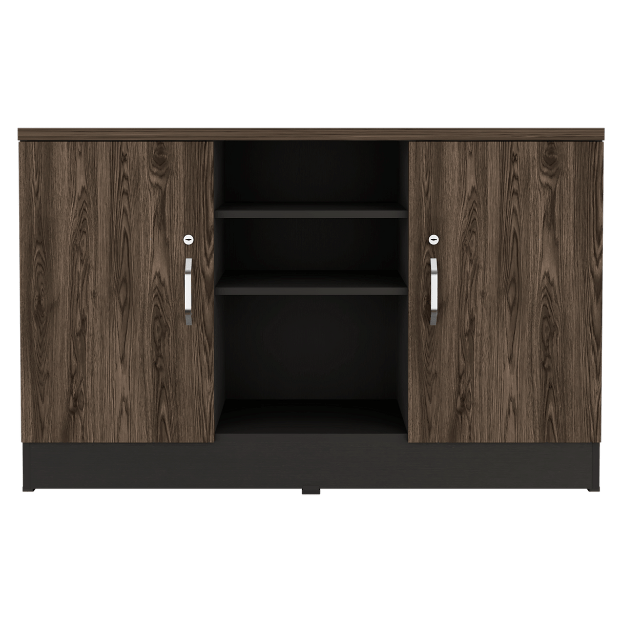 Archivador Home Office Coñac 120x75.7cm Carta sin Cajones y con Cerradura - ARCHIVADORES | Bylmo
