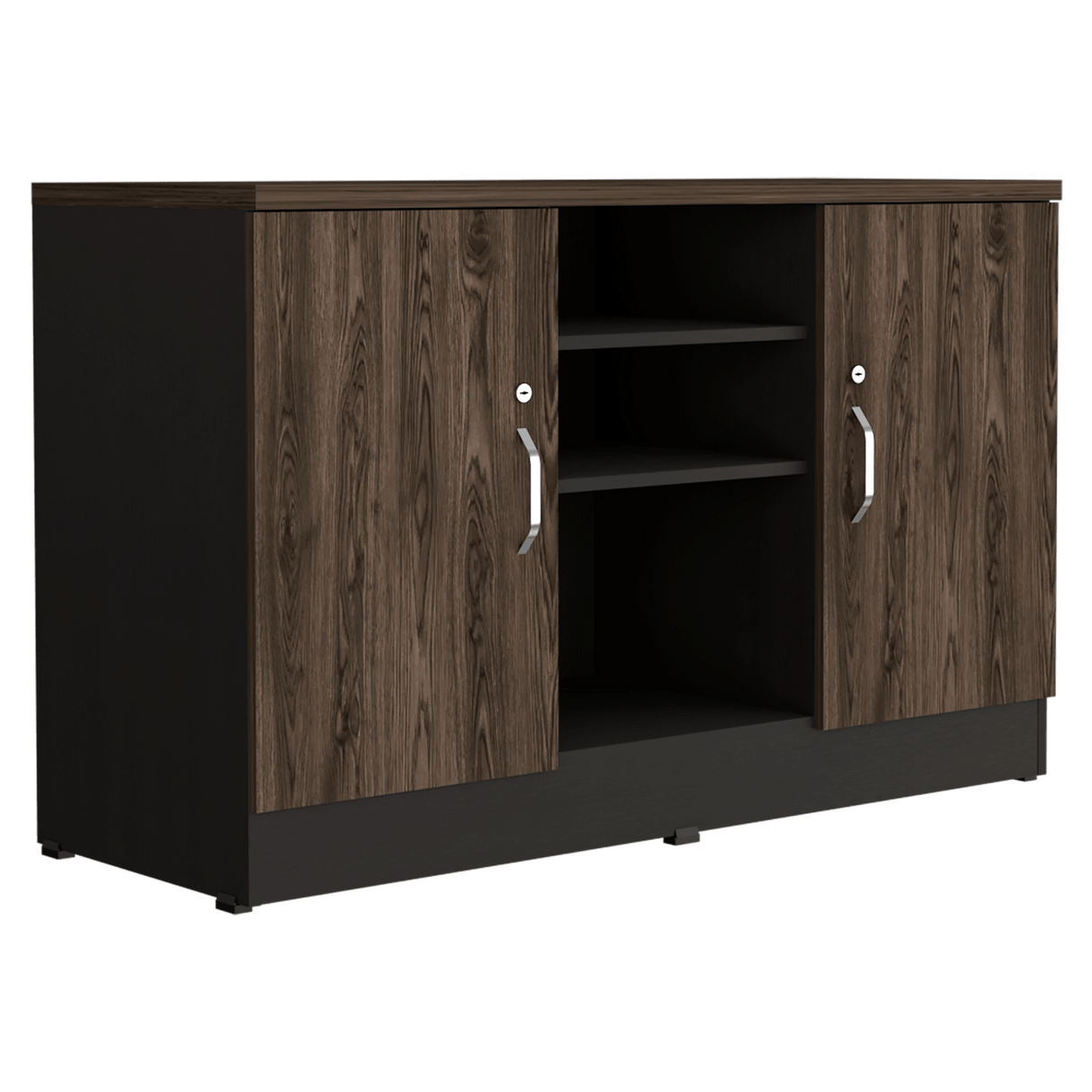 Archivador Home Office Coñac 120x75.7cm Carta sin Cajones y con Cerradura - ARCHIVADORES | Bylmo