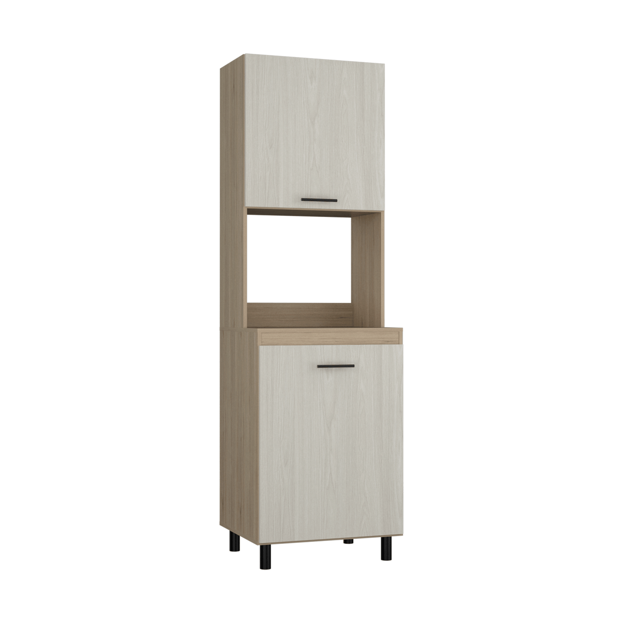 Alacena Gante Rovere 60x198.1cm con Dos Puertas y con Patas - ALACENAS Y MUEBLES MICROONDAS | Bylmo