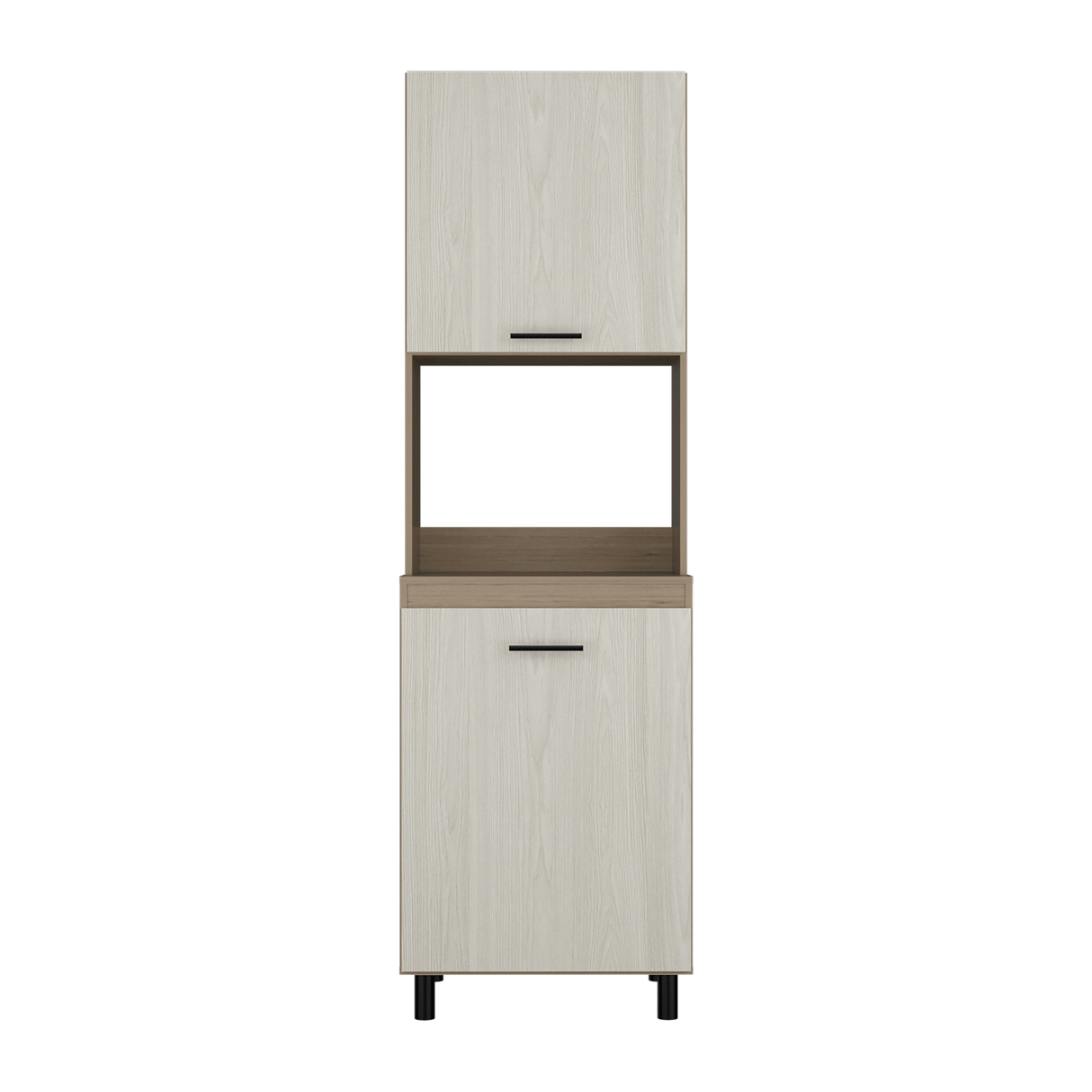 Alacena Gante Rovere 60x198.1cm con Dos Puertas y con Patas - ALACENAS Y MUEBLES MICROONDAS | Bylmo