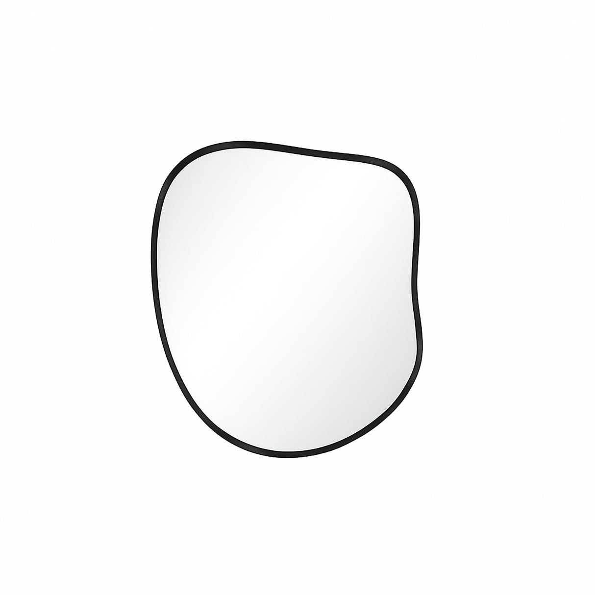 Espejo de Pared Asimetrico Tahiti Negro 60x70cm con Marco En Madera - ESPEJOS DE PARED | Bylmo