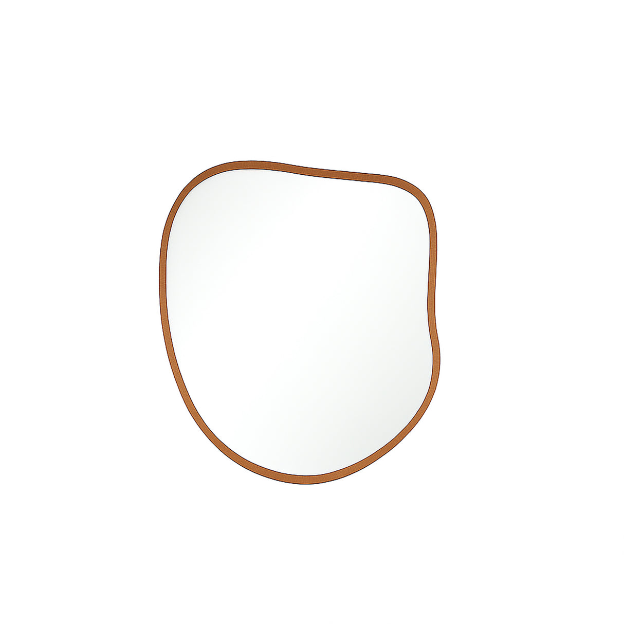 Espejo de Pared Asimetrico Tahiti Oro Rosa 60x70cm con Marco En Madera - ESPEJOS DE PARED | Bylmo