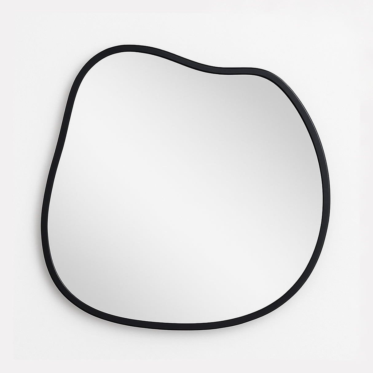 Espejo de Pared Asimetrico Tahiti Negro 90x100cm con Marco En Madera - ESPEJOS DE PARED | Bylmo