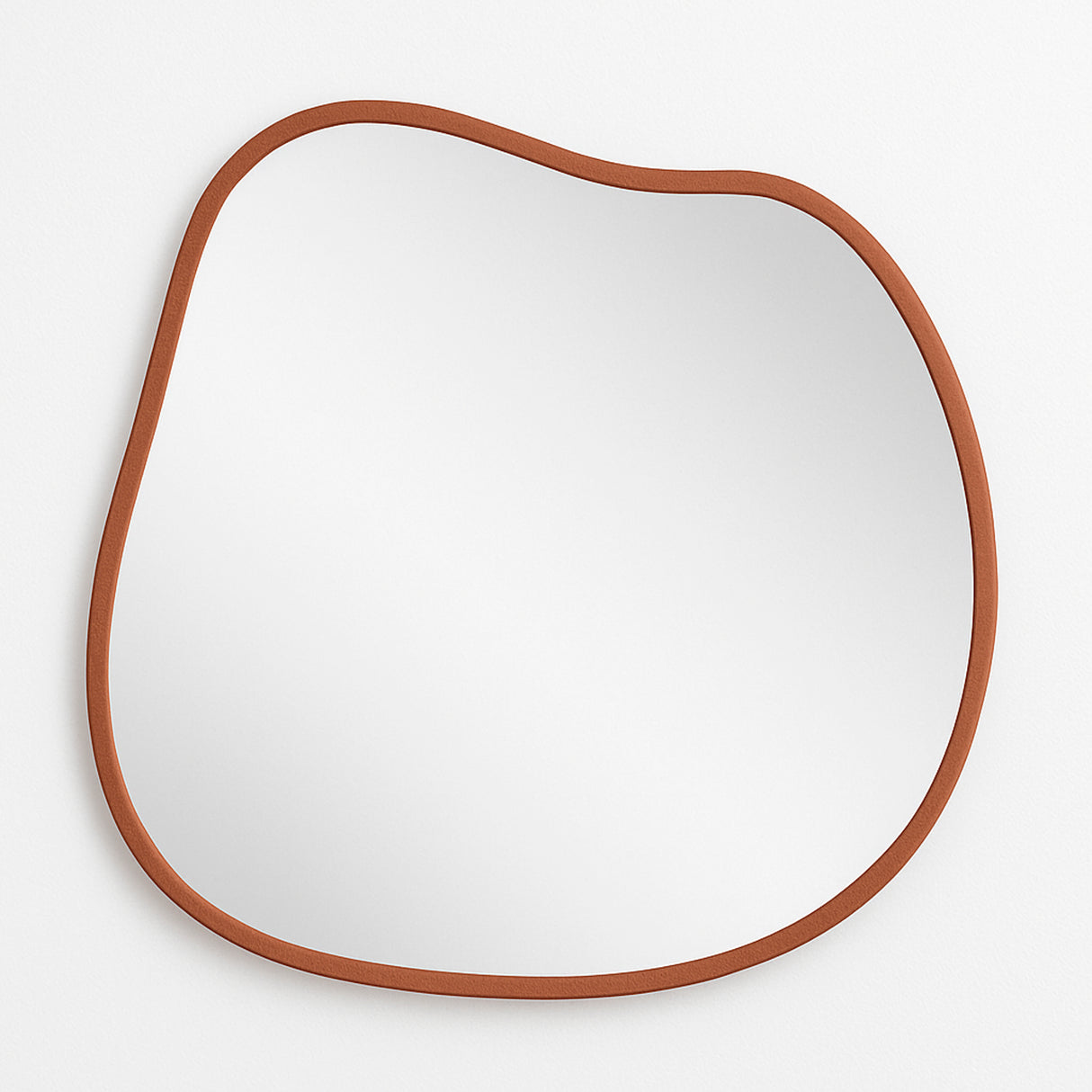 Espejo de Pared Asimetrico Tahiti Oro Rosa 90x100cm con Marco En Madera - ESPEJOS DE PARED | Bylmo