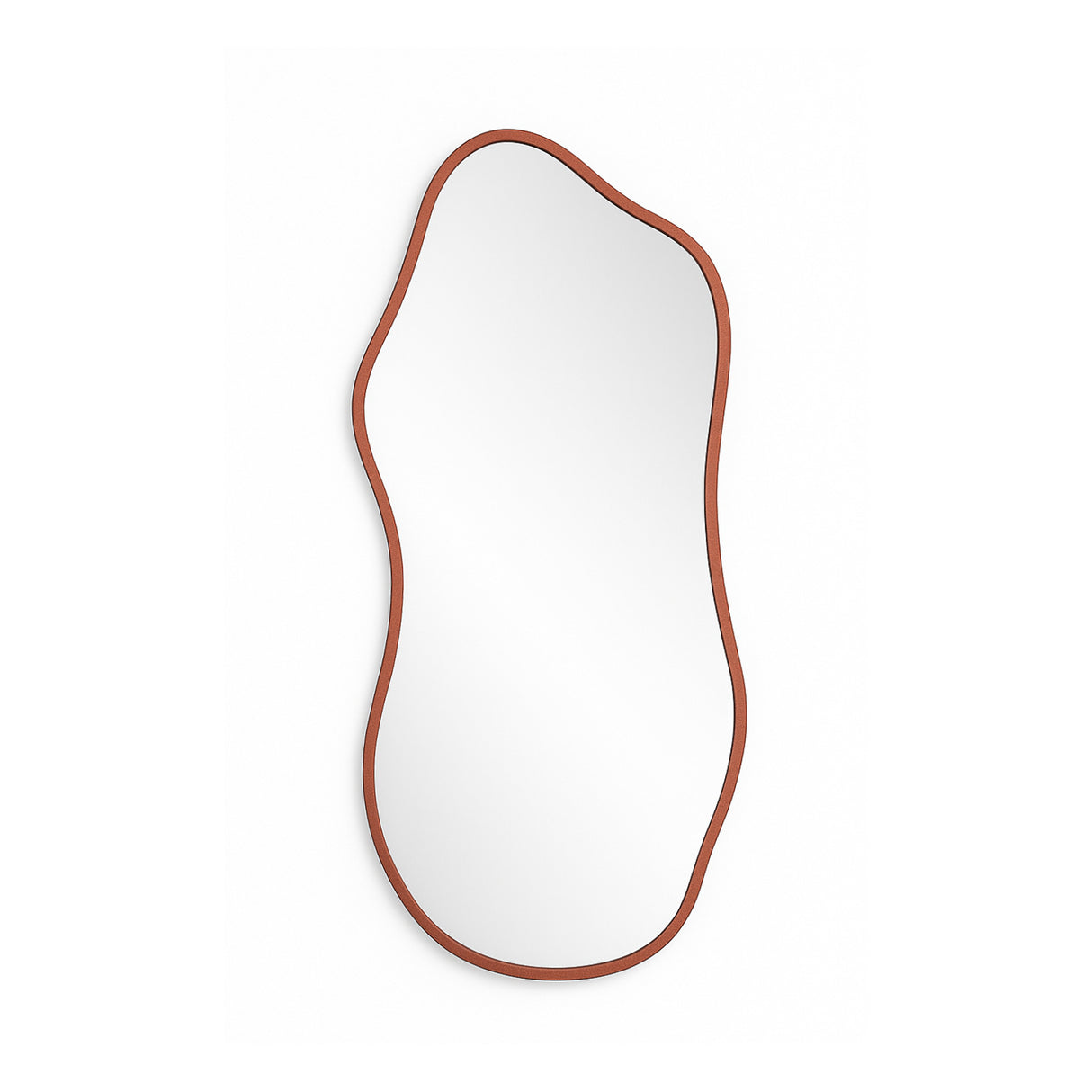 Espejo de Pared Asimetrico Corsega Oro Rosa 60x120cm con Marco En Madera - ESPEJOS DE PARED | Bylmo