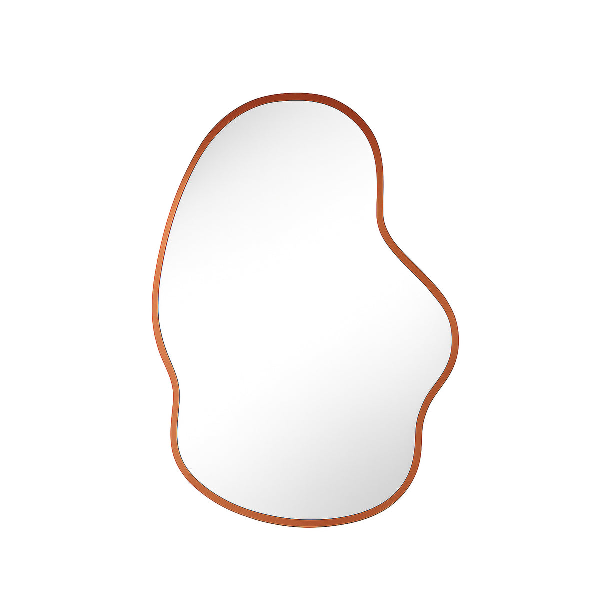 Espejo de Pared Asimetrico Florencia Oro Rosa 80x120cm con Marco En Madera - ESPEJOS DE PARED | Bylmo